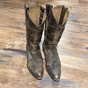 FRYE Brown Western Cowboy Boots
